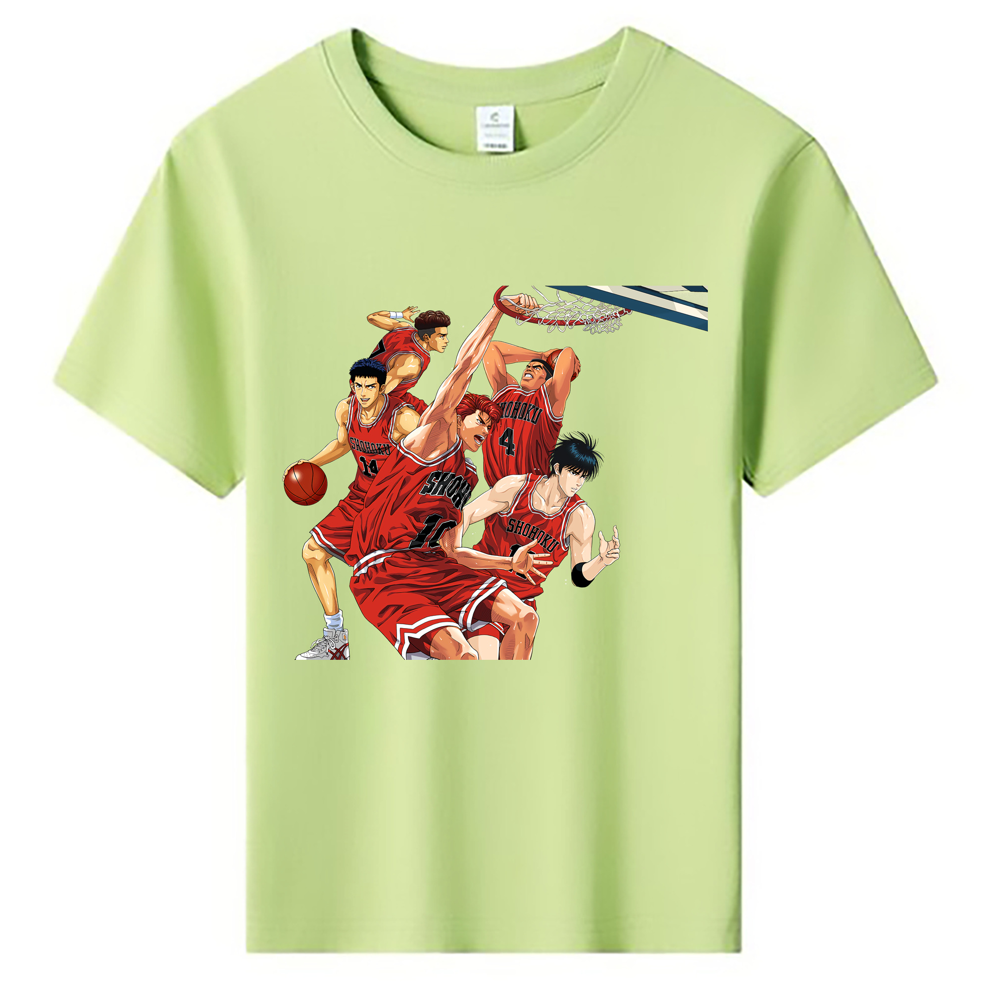 （画像用） SLAM DUNK／スラムダンク 綿100％キッズTシャツ（フロントプリント）